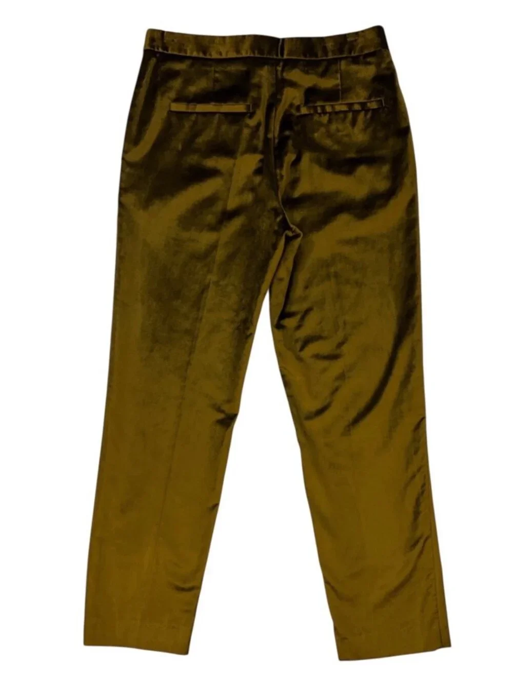 Rag & Bone Poppy Velvet Trouser Pant 2 Olive